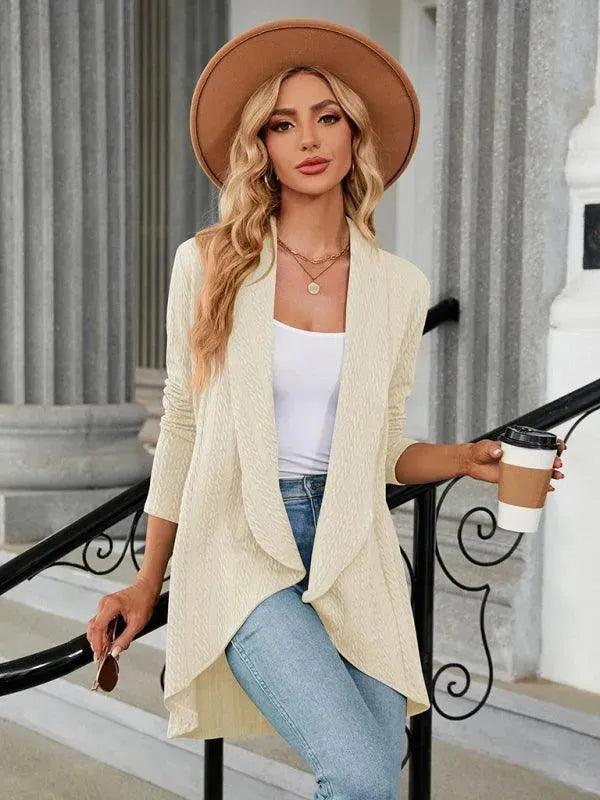 Drune | Kragen Strickjacke Top