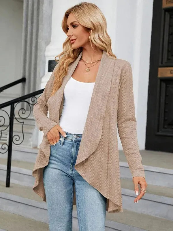 Drune | Kragen Strickjacke Top