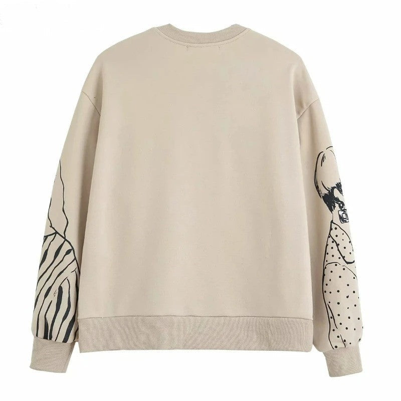 Drune | Loose-Fit Wolle-Druckpullover
