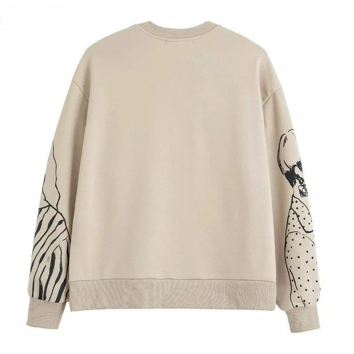 Drune | Loose-Fit Wolle-Druckpullover