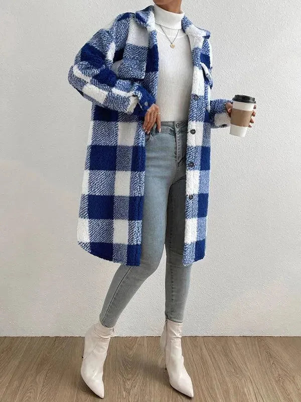 Drune | Lockere Karierte Damen Winterhemd