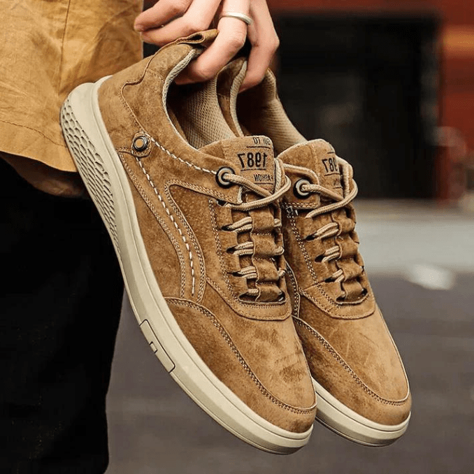 Drune | Herren Sneakers Italienische Wildleder Sneakers Lässig Und Komfortabel