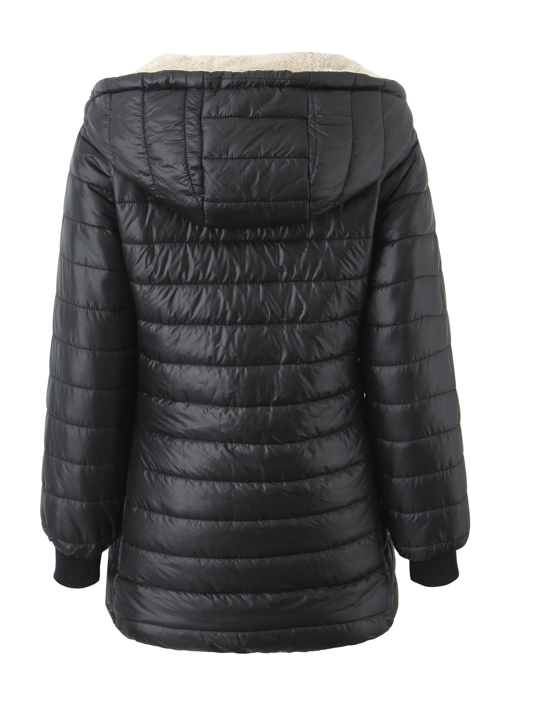 Drune | Gefütterte Damen Kapuzenjacke in einfarbigem Design