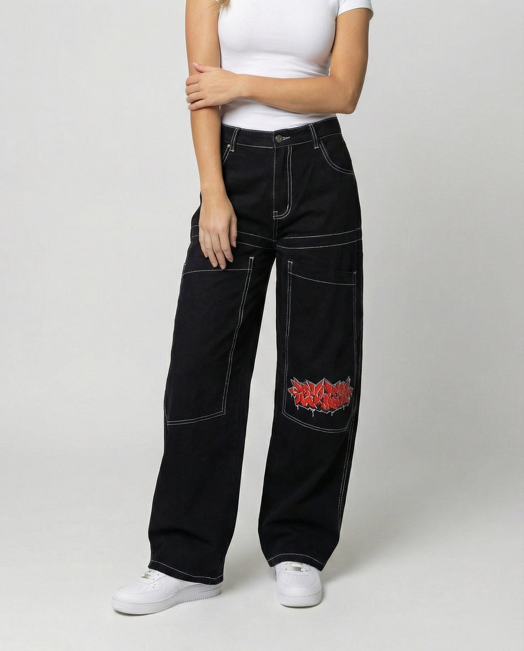 Denim Baggy Jeans mit Weiter Passform & Lässigem Stil | Drune