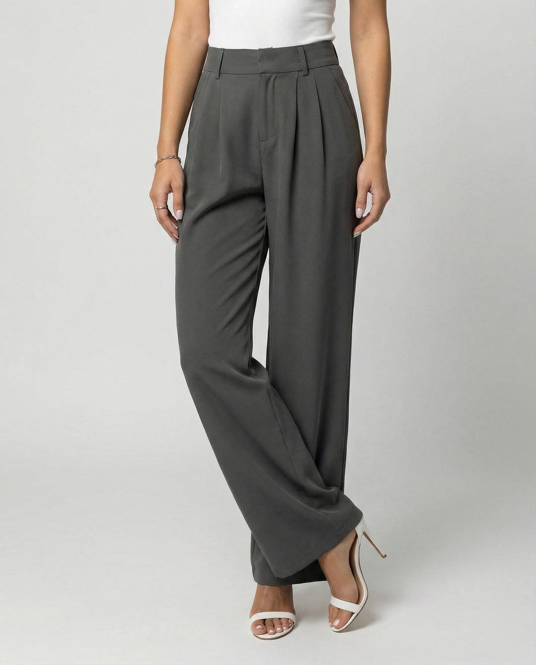 Damen Bundfaltenhose Damen elegant