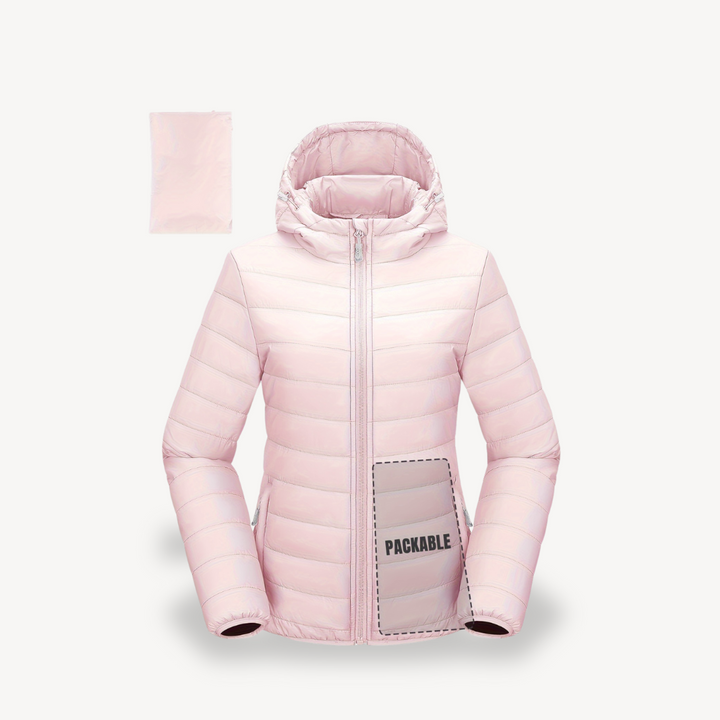 Drune | Damen Packable Puffer Jacke mit Kapuze