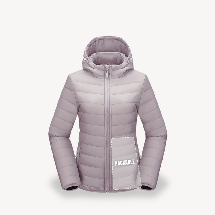 Drune | Damen Packable Puffer Jacke mit Kapuze
