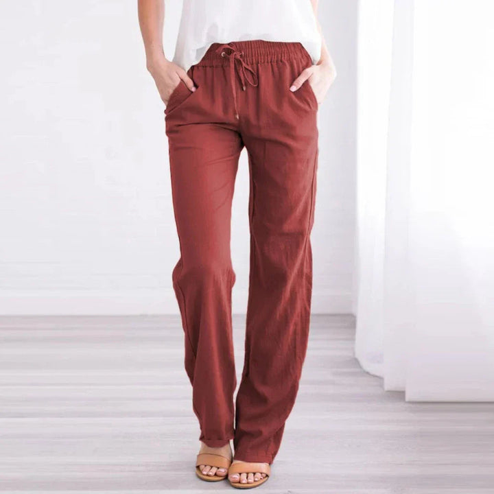 Drune | Luftige Baumwoll Leinen Hose Für Damen