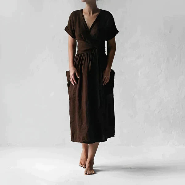 Drune | Elegantes Leinenkleid