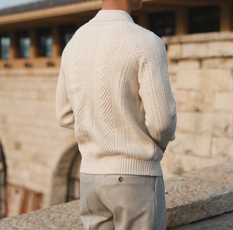 Drune | Strick Pullover für Herren mit Kragen
