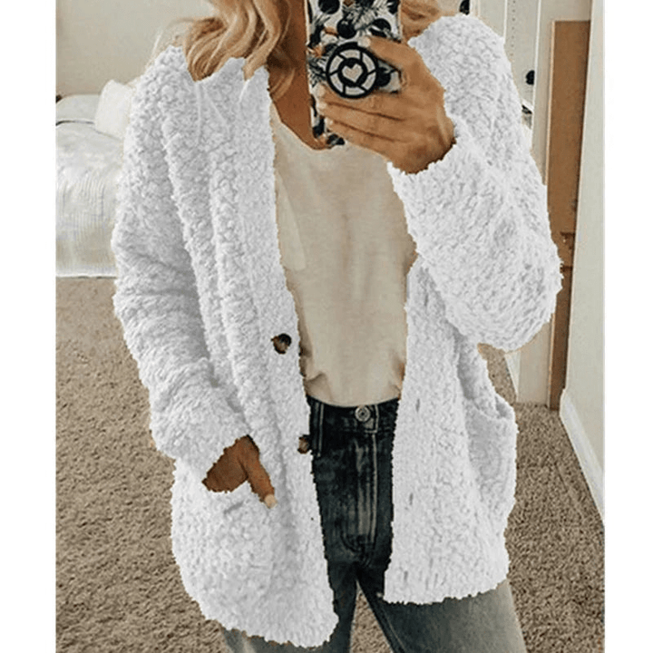 Drune | Weicher Strickjacke Warmer Damenpullover Flauschiges Design