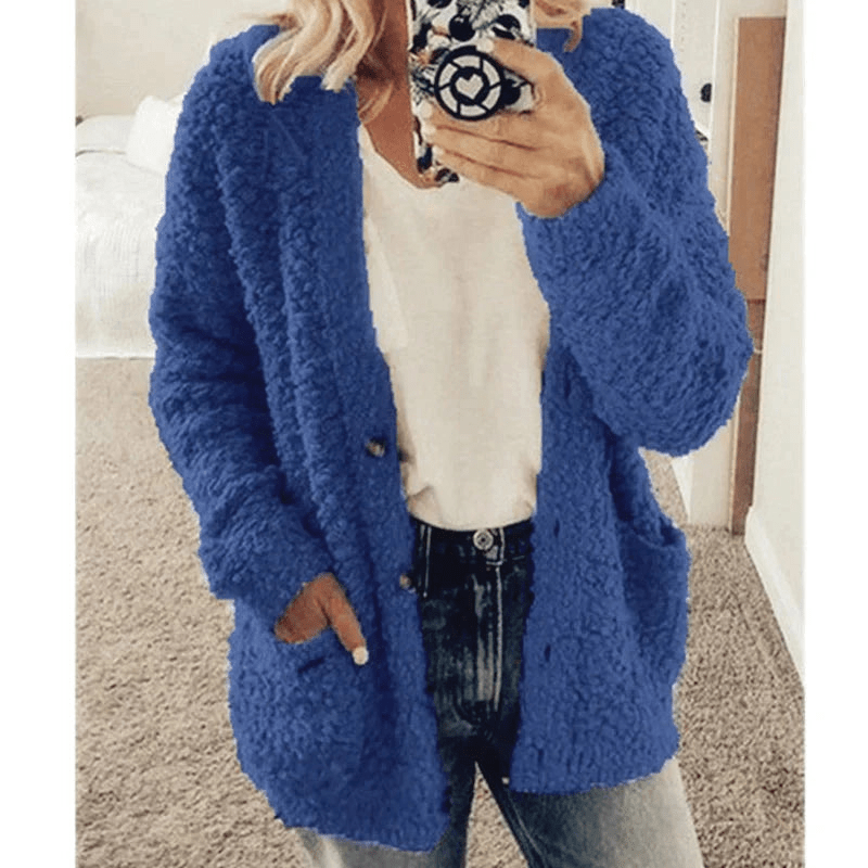 Drune | Weicher Strickjacke Warmer Damenpullover Flauschiges Design