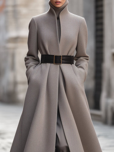 Drune | Damen Gürtel-A-Linie Mantel