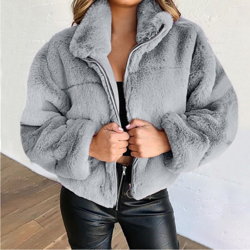 Drune | Luxuriöser Kunstpelzmantel - Damen Winterjacke