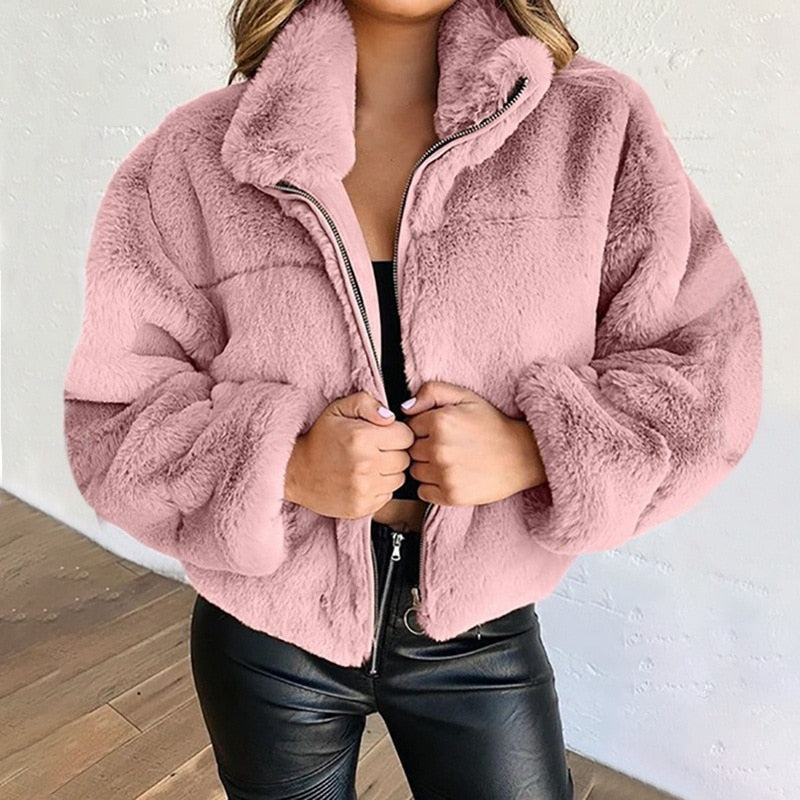 Drune | Luxuriöser Kunstpelzmantel - Damen Winterjacke