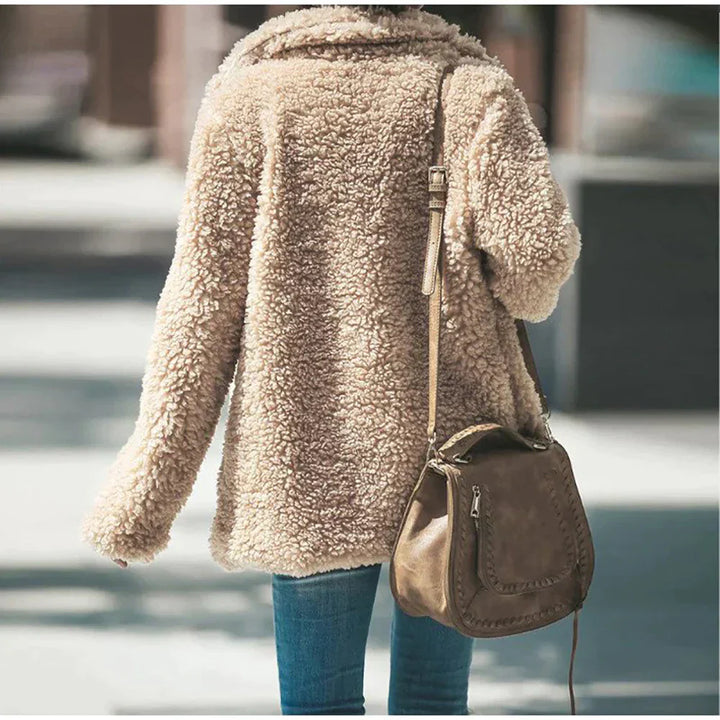 Drune | Damen Gemütliche Teddy Winterjacke