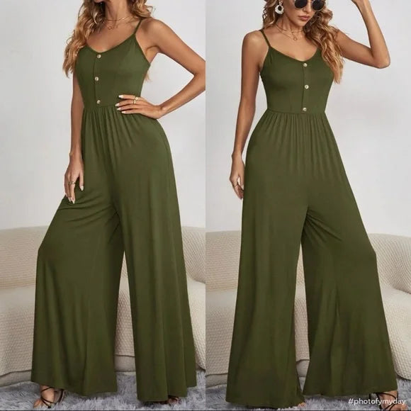 Drune | Bequemer Baumwoll-Jumpsuit für Damen | Lässig und Atmungsaktiv