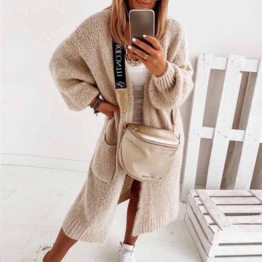 Drune | Cardigan Comfy Lange Damen Cardigan