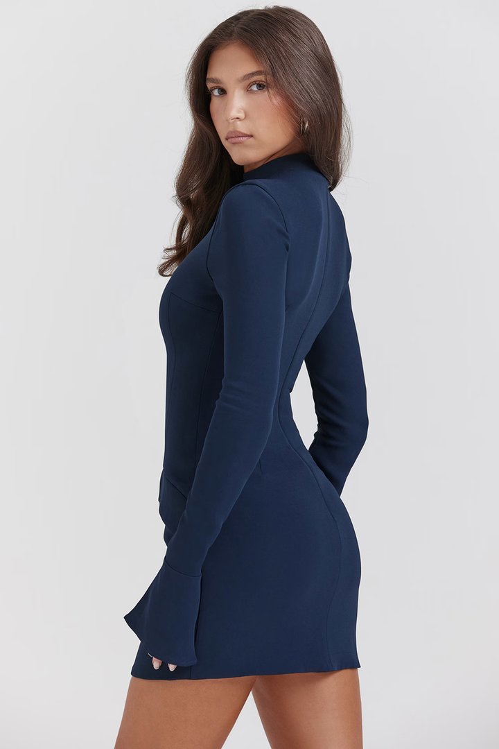 Drune | Strick Bodycon Taschen Detail Mini Kleid