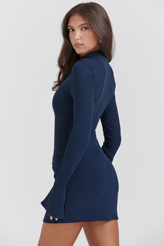 Drune | Strick Bodycon Taschen Detail Mini Kleid