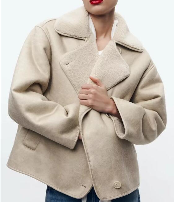 Drune | Faux Shearling Jacke - Warm & Stilvoll - Lederlook - Winter-Essential