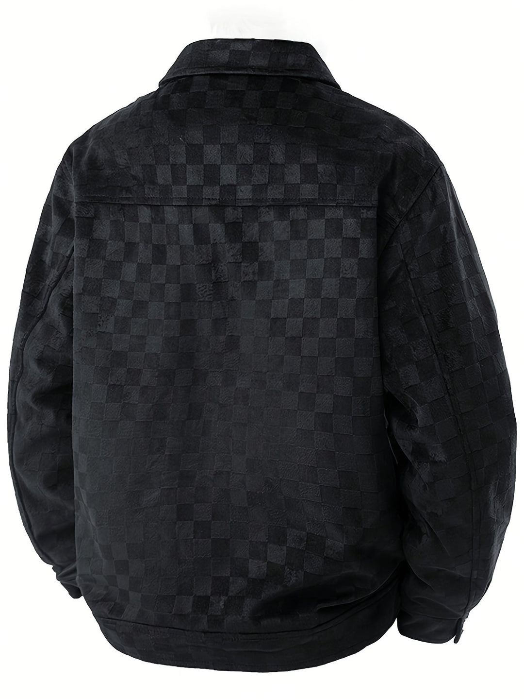 Drune | Karierte Wildlederjacke