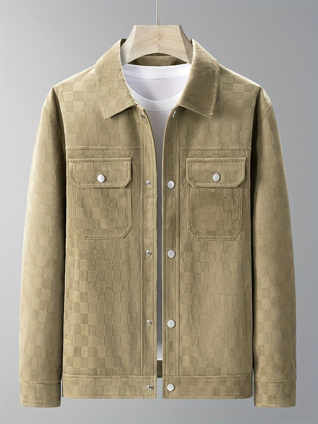 Drune | Karierte Wildlederjacke