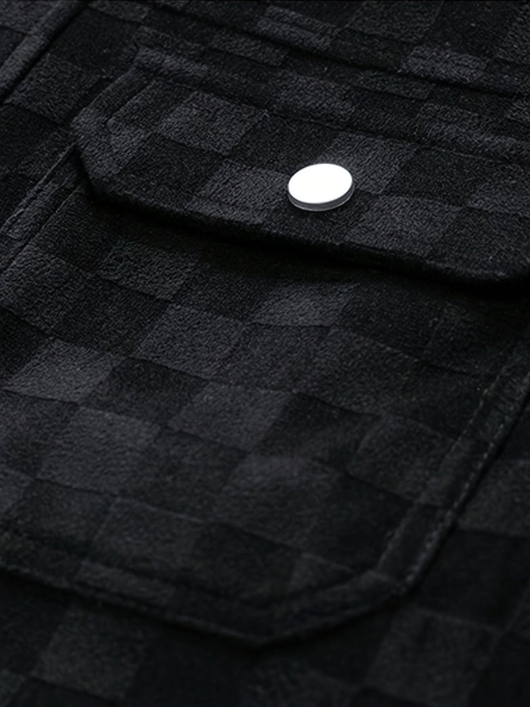 Drune | Karierte Wildlederjacke