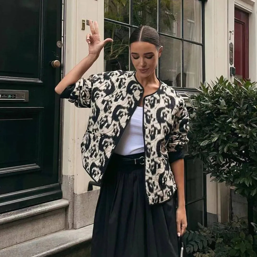 Drune | Elegante bedruckte Jacke