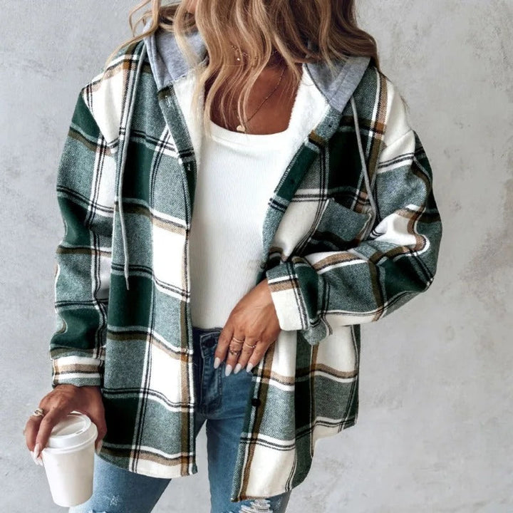 Drune | Karierte Herbstjacke für Damen