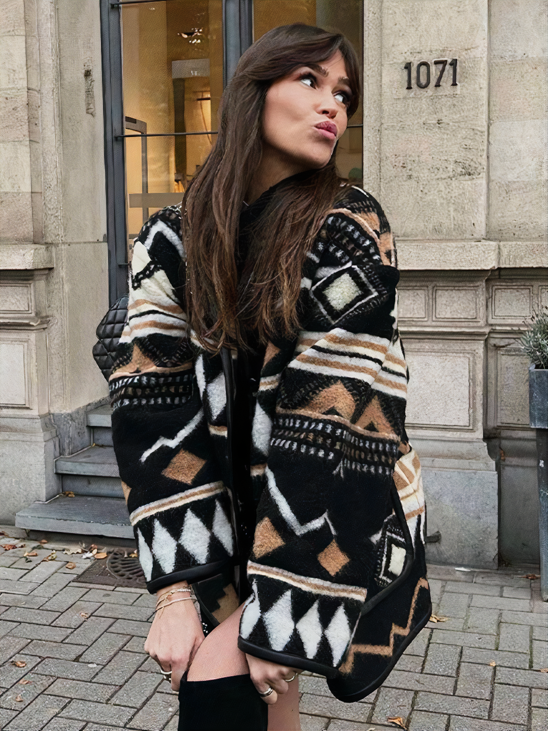 Drune | Herbstjacke mit Print