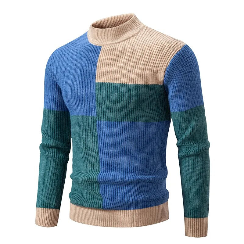 Drune | Strickblockmuster Pullover Stilvoll und Modern