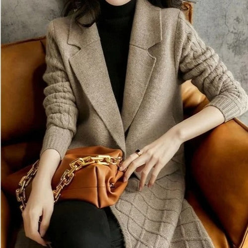 Drune Lange Strickjacke