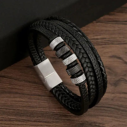 Drune | Robustes Armband Aus Echtleder Mit Schnalle