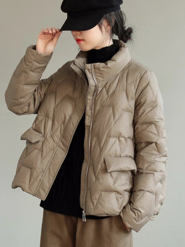 Drune | Ultraleichte Wattierte Daunenjacke Mit Stehkragen Für Frauen