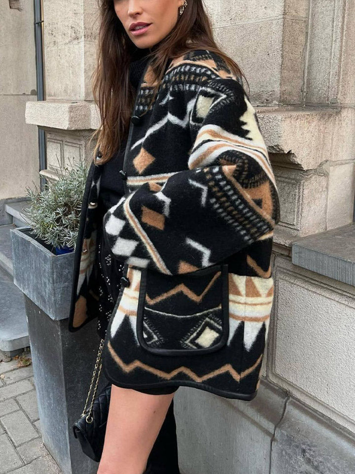 Drune | Herbstjacke mit Print