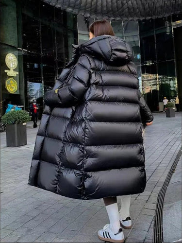 Drune | Langer Puffer Mantel - Ultra-Warm & Winddicht - Mit Kapuze - Winteroberbekleidung