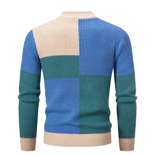 Drune | Strickblockmuster Pullover Stilvoll und Modern