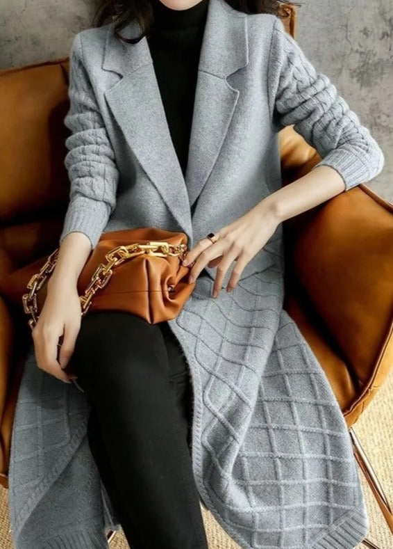 Drune Lange Strickjacke