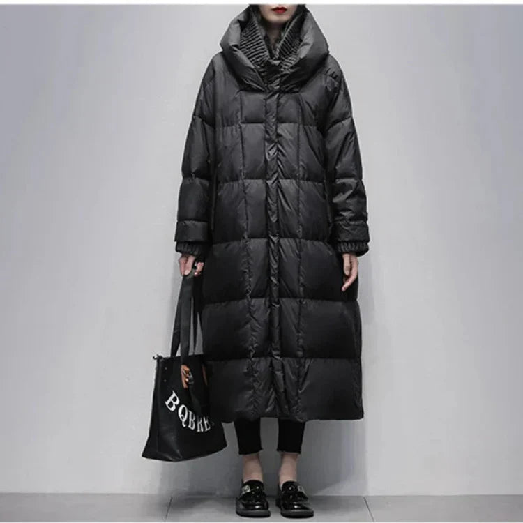 Drune | Lange Jacke mit Daunenlage
