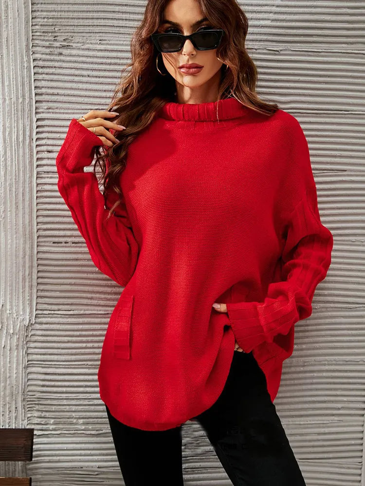 Drune | oversized Pullover mit Rollkragen