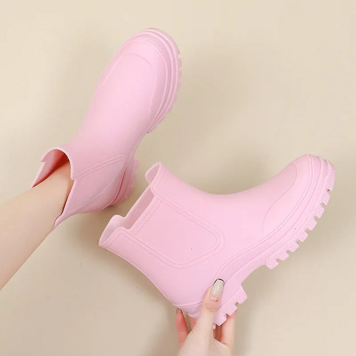 Drune | Luxuriöse Halbhohe Wasserdichte Regenstiefel Für Frauen