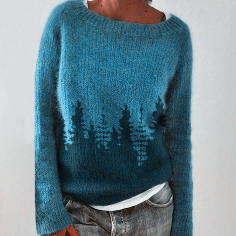 Drune | Weinlese Winterpullover Mit Muster