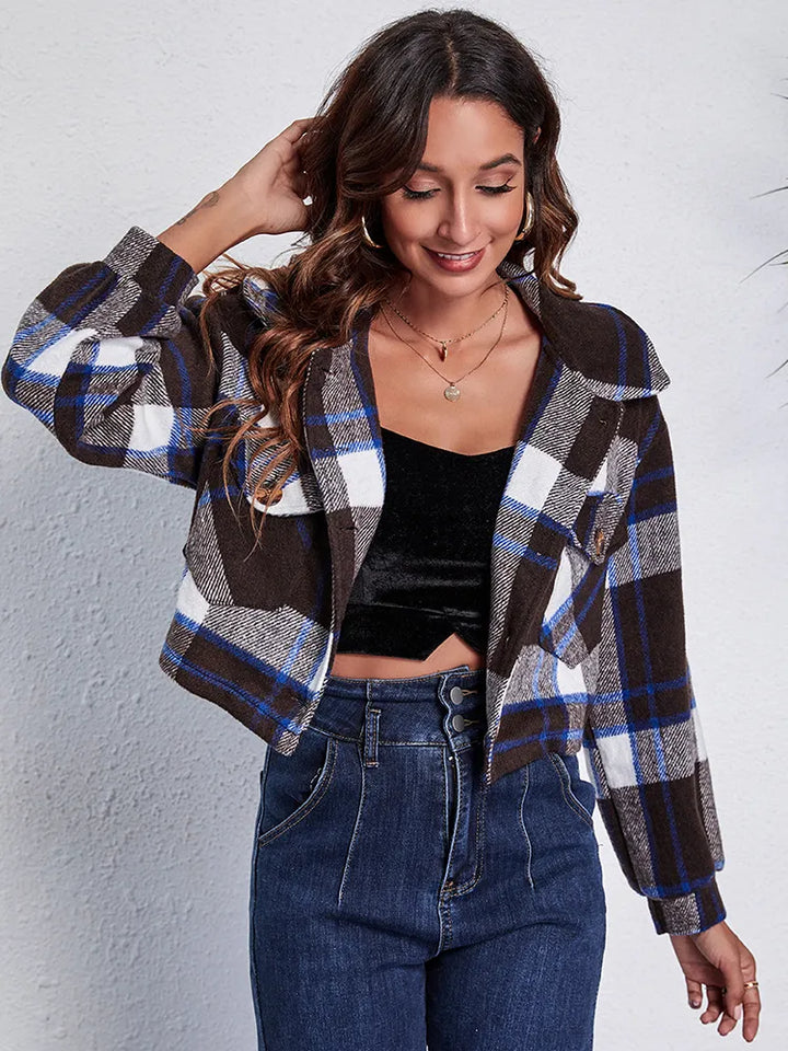 Drune | Karierte Kurzjacke für Frauen