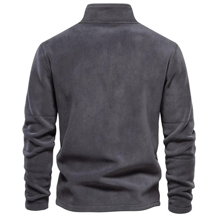 Drune | Klassische Fleecejacke mit Hohem Kragen Polyester Warm und Bequem