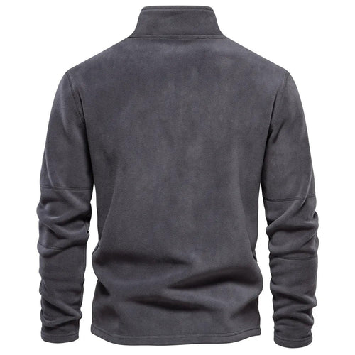 Drune | Klassische Fleecejacke mit Hohem Kragen Polyester Warm und Bequem