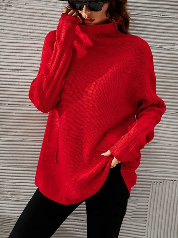 Drune | oversized Pullover mit Rollkragen