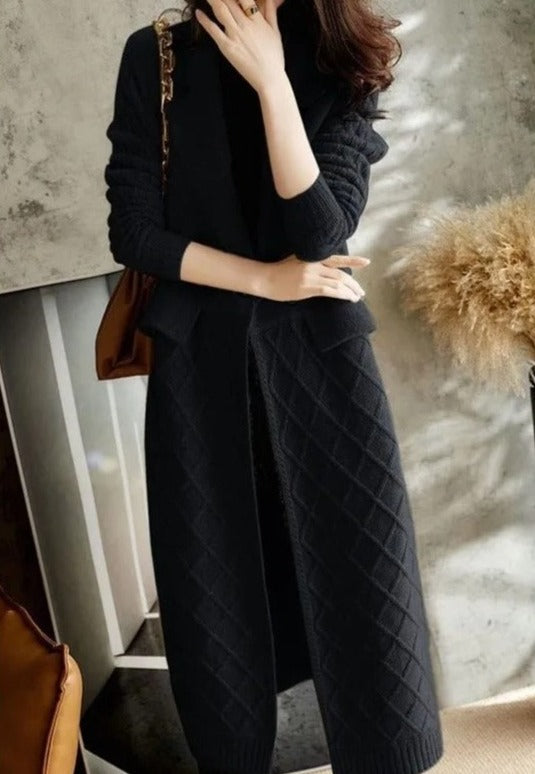 Drune Lange Strickjacke