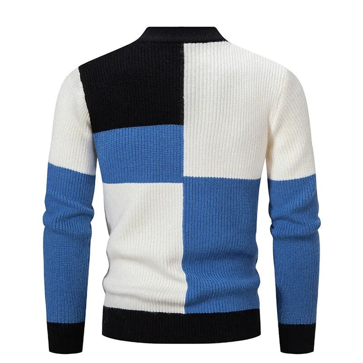 Drune | Strickblockmuster Pullover Stilvoll und Modern