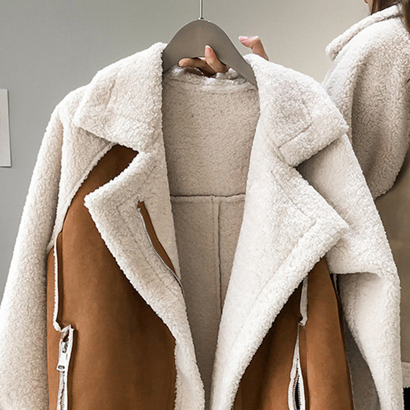 Drune | Eleganter Wintermantel Aus Wildleder für Damen